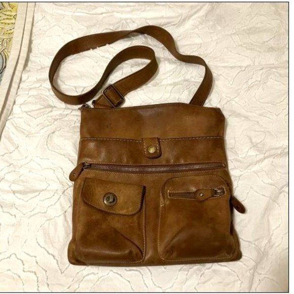 Roots Bags Vintage Roots Canada Leather Village Crossbody Messenger Bag Poshmark